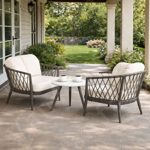 Durable <span class=keywords><strong>Calista</strong></span> Outdoor Rope Weaving Garden Set Sofá Silla de calidad con cómodos cojines suaves y mesa auxiliar redonda - Product Image 4