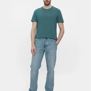 T-shirt de luxe en coton et polyester uni, haut du classement, personnalisé par l'usine, logo imprimé personnalisé unisexe - Product Image 2