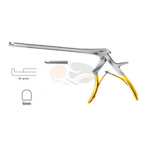 JACKBILLY acero inoxidable de alta calidad Spurling Kerrison Rongeur Punch 90 grados mordida hacia adelante 6mm Tamaño de mordida para cirugía - Product Image 1