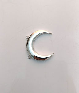 Vente en gros en ligne de pendentif minimaliste attrayant en forme de demi-lune en argent sterling réglage de lunette mignon cadeaux romantiques charme - Product Image 2
