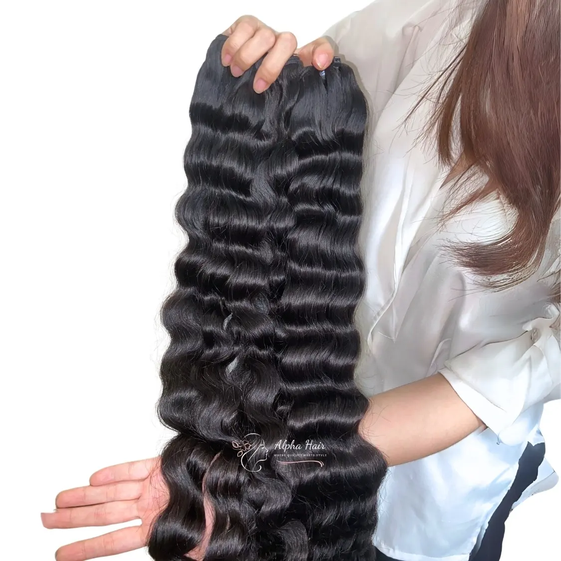 Top 1 vietnamita capelli umani lucidi morbidi e sciolti con onde profonde ricci parrucca capelli umani senza colla in pizzo Full HD parrucche parrucca riccia