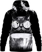 Sudadera con Capucha Extra Grande Unisex para Hombre, con Estampado Digital 3D, Tejido de Forro Polar Ecológico y Transpirable