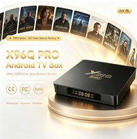 Boîtier TV 2026 X96Q Pro Allwinner H313 avec Wi-Fi, Android 14, écran numérique personnalisé, 4K 1080p, décodeur