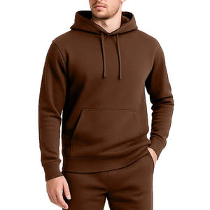 เสื้อผ้าผู้ชายคุณภาพสูงขายส่ง เสื้อคลุมผ้าฝ้าย 100% แขนยาว เสื้อสเวตเชิ้ตผ้าฟลีซสำหรับฤดูหนาว เสื้อฮู้ดผู้ชายพร้อมโลโก้สั่งทำ - Product Image 4