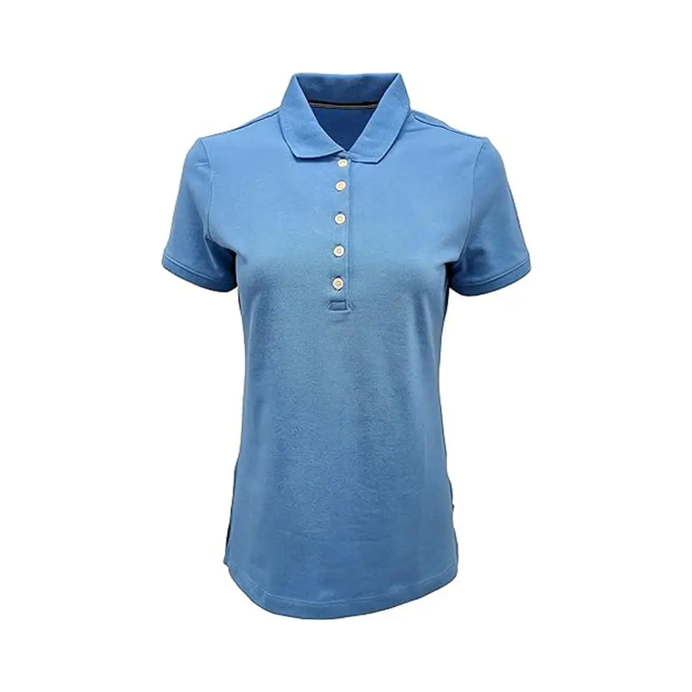 Dames Dames Meisje Pique Golf Tennis Poloshirt Katoenen Poloshirt Import