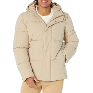 Hot Sale Hooded Plus Size Designer Patch Letter Men's <b>Jackets</b> Casual <b>Warm</b> <b>Waterproof</b> Puffer <b>Jacket</b> For Men with Zipper Closure - Product Image 1