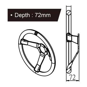 Volant de course universel en PU - Product Image 6