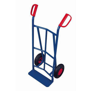 Chariot manuel en acier Variofit, capacité de charge 250 kg, bac 450 x 120 mm, brouette pour usage industriel, extérieur et commercial, personnalisable OEM - Product Image 1
