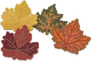 ที่รองแก้วลายสัตว์ตกแต่งบนโต๊ะอาหารที่ออกแบบโดยใช้ลูกปัดแก้วอย่างดีที่สุดสำหรับงานปาร์ตี้และงานอื่นๆ - Product Image 3