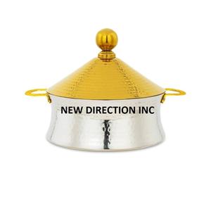 Conception martelée Stockage des aliments Hot PotTop Vente Casserole décorative faite à la main Servant une marmite à un prix abordable - Product Image 1