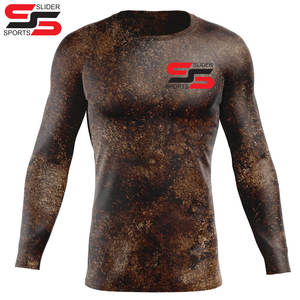 Protector Rash impreso personalizado, protector Rash Guard sublimado, fabricante, diseña tu propia tela Spandex Rash Guard - Product Image 6