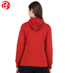 Sweat à capuche de qualité supérieure pour femmes Impression par transfert de chaleur Vêtements pour femmes Sweats à capuche à manches longues avec logo personnalisé - Product Image 3
