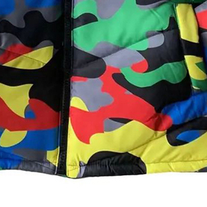 Reversible Canvas Bubble <b>Jacket</b> Waterproof Breathable Windproof Thick Winter Hooded Collar Decorative Pocket - Product Image 5