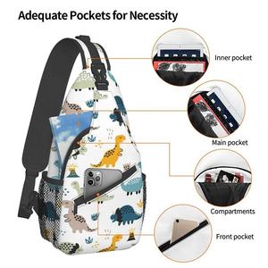 Sublimación personalizada Ligero Una Correa Mochila de pecho Unisex Sling Crossbody Bolso de hombro Diseño de mensajero en todos los colores - Product Image 3
