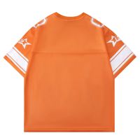 Maillot de football américain rétro en maille sublimée 100 % polyester au design unique, personnalisable avec le nom et le numéro du joueur de l'équipe nationale