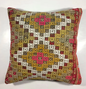 Handmade Modern Square Turkish Vintage Wool Kilim Reversible Eco-Friendly Washable <b>Pillow</b> Cover Cushion Lumbar Cover Woven - Product Image 3