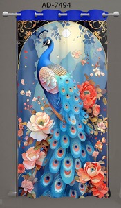 Vente en gros de tissus pour rideaux Jacquard en polyester 100% tissu PU tissé imprimé numérique personnalisable uni de haute qualité pour le gouvernement - Product Image 3