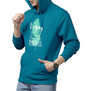 Sweat à capuche pour homme en vente chaude, fabrication sur mesure, impression numérique, 100% coton, couleur unie, basiques, lavage à l'acide, style vintage, automne - Product Image 2