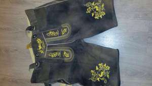 Shemax Trachten shorts pour hommes lederhosen gris ombré OEM personnalisé nouveau bavarois oktoberfest lederhosen - Product Image 3