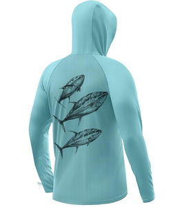 Bas quantité minimale de commande conception personnalisée séchage rapide maillot de pêche à manches longues hommes Protection UV respirant sublimation maillot de pêche - Product Image 6