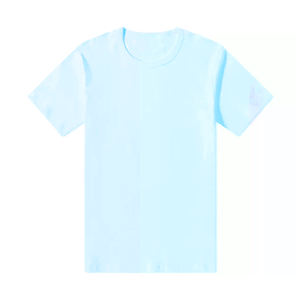 T-shirts coupe ample en coton biologique de haute qualité 100% de couleur blanche simple Meilleurs vêtements décontractés pour hommes T-shirts grande taille en gros - Product Image 3
