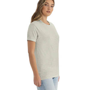 T-shirts classiques pour femmes 3600, coupe ajustée, couleur unie, mélange de coton doux, nouveau t-shirt d'été à col rond, design à coutures solides - Product Image 3