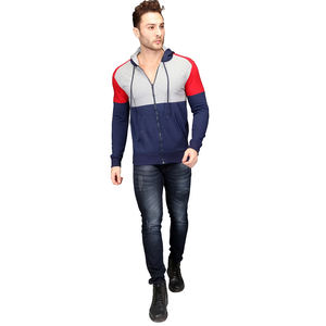 Streetwear zippé personnalisé vente en gros Sweat à capuche pour hommes en polaire à double fermeture éclair - Product Image 3