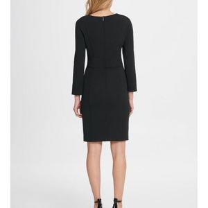 Abito tubino nero da donna DKNY, comodo, a maniche lunghe, stile impero, taglia 8 - per l'ufficio - Product Image 3
