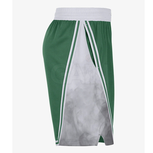 French Terry Logo Woven Gym Fitness Biker Shorts Cintura media Color sólido Transpirable Cintura elástica Casual Mesh Inserts Board Shorts - Product Image 3