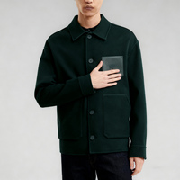 Manteau long décontracté pour homme, personnalisé, brodé, à capuche, épais, 100 % polyester, grande taille, manches longues, pour l'hiver, vente en gros