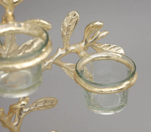 Candelabros de vidrio con votivos Diseño elegante para juego de portavelas votivo de luz parpadeante suave - Product Image 4