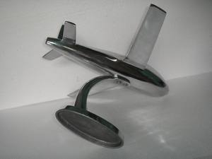 โมเดลเครื่องบินอะลูมิเนียมทำจากโลหะสำหรับตกแต่งบ้านสำนักงานเครื่องตกแต่งโต๊ะงานฝีมือของขวัญสำหรับสะสม - Product Image 2