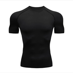 2025 nouveau été vêtements de sport sport compression t-shirt fitness course costume jogging vêtements de sport hommes sport jogging t-shirt - Product Image 2