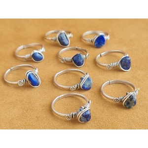 Wholesale Unique Lapis Stone Design Fashion <b>Rings</b> for Trendy Jewelry Buyers - Product Image 2