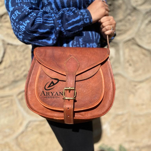 Real Handmade Goat Leather Ladies Handbag Sling <b>Bag</b> - Product Image 1