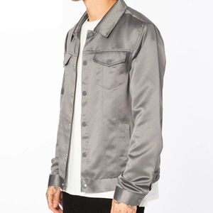 Chaqueta Bomber Casual de Satén para Hombre 2025, Forro de Lona, Logotipo Personalizado, Alta Calidad, Cortavientos de Invierno, Moda de Otoño - Product Image 2