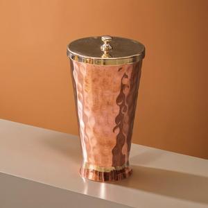 แก้วน้ำทองแดงอายุรเวทตามธรรมชาติแก้วน้ำเป็นมิตรต่อสิ่งแวดล้อมบริสุทธิ์ตามธรรมชาติเพื่อการส่งออกสุขภาพในแต่ละวัน - Product Image 1