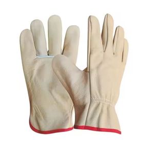 good quality Comfortable split leather driver gloves mechanical gloves leather motorcycle gloves cheap price - Product Image 1