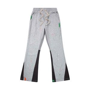 Taille haute Baggy Flare Pantalon Loose Fit Coton Polaire Terry Jogging Pantalon Casual Sport Style - Product Image 3