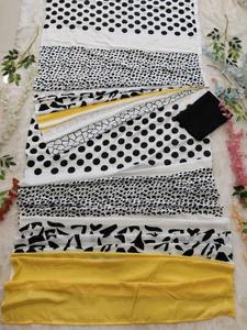 ผ้าแจ็คการ์ด pallu สวยดีไซเนอร์ล่าสุดใช้ได้ทั่วส่าหรี - Product Image 3
