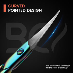 Ciseaux à ongles multicolores pour manucure, soin des ongles, meilleur produit, vente chaude, ciseaux à cuticules multifonctionnels - Product Image 6