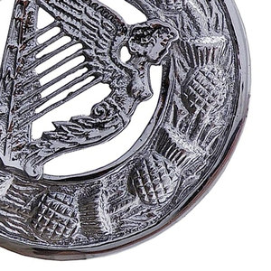 เข็มกลัดผู้ชายลายสิงโต แบบโบราณ สไตล์สก็อต ลายดอกธิสเทิล สำหรับเครื่องแบบวงดนตรี ทำจากทองเหลืองผสมโครเมียม ทนทาน - Product Image 6