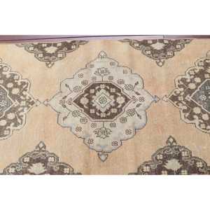 พรมวินเทจตุรกี ขนาด 2.9x12.9 ฟุต (89x394 ซม.) สีน้ำตาลไล่เฉด - Product Image 4