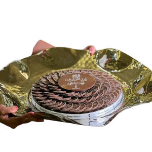 Modern <b>Wedding</b> Banquet <b>Chocolate</b> Sweet Server Eco-Friendly Top Selling Highest Quality Silver Metal Serving Bowl Good Price - Product Image 3