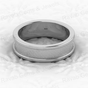Best Quality 925 Solid Sterling Silver 6mm Signet Semi Mount <b>Blank</b> Channel Setting <b>Ring</b> Breastmilk Keepsake Resin Jewelry - Product Image 1