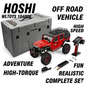 HOSHI WLtoys 104006 Auto RC 1/10 4x4 2.4Ghz Control Remoto, Vehículo Todoterreno Eléctrico de Derrape, Camioneta de Escalada, el Mejor Regalo para Niños - Product Image 1