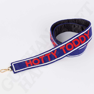 Handcrafted SMU Beaded Cotton Purse Strap Stylish Team Spirit Embroidery Needlework Shoulder Crossbody <b>Bag</b> for Game Day Daily - Product Image 2