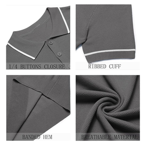T-shirt polo en polyester de haute qualité pour hommes à la mode T-shirt homme à manches courtes personnalisé Polo style d'été avec motif solide - Product Image 5