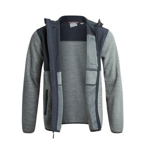 Veste polaire technique d'hiver pour homme avec logo personnalisé du fabricant, décontractée, fermeture éclair intégrale, coupe-vent, pull à col montant brodé - Product Image 4