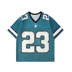 Camiseta de Fútbol Vintage Personalizada, Transpirable, de Talla Grande, Manga Corta, Diseño Clásico Retro, Ropa Deportiva, Estilo Retro - Product Image 1